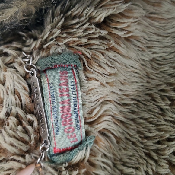 Leo Roma Faux Fur Denim Vest - Picture 2 of 4